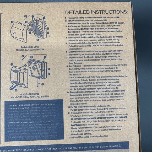 Aprilaire Water Panel Evaporator Humidifier Filter Stock No 35 Made In USA - Picture 6 of 7